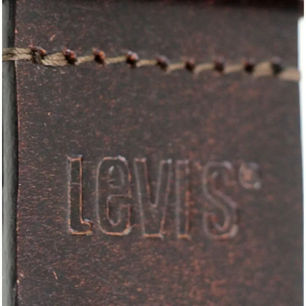 Levi's DARK BROWN GENUINE LEATHER 1 3/8